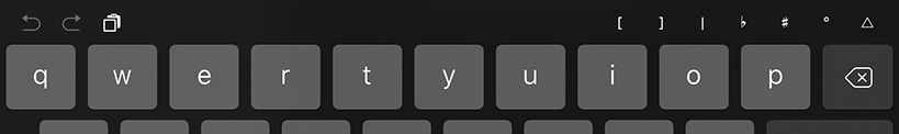 keyboard toolbar